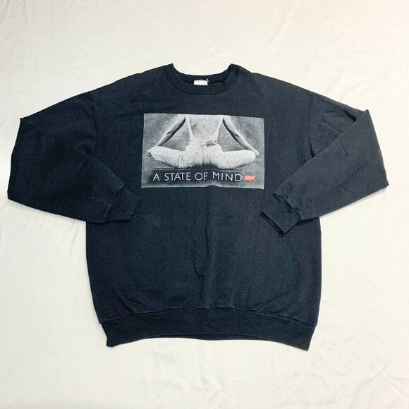 Vtg Levi's A State of Mind Graphic Crewneck Sweatshirt XL TG Canada 80s 90s - Picture 1 of 9